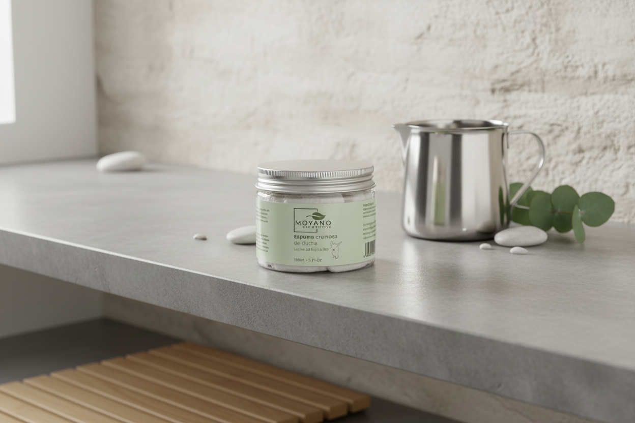 Espuma cremosa de ducha Leche de Burra Bio