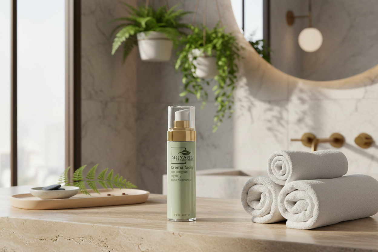 Crema facial con Colágeno Vegetal y Ácido Hialurónico