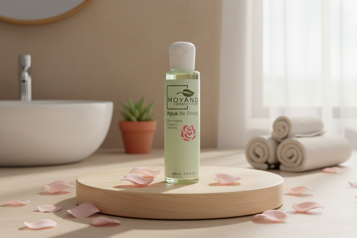 Agua de Rosa Limpiadora y Desmaquillante