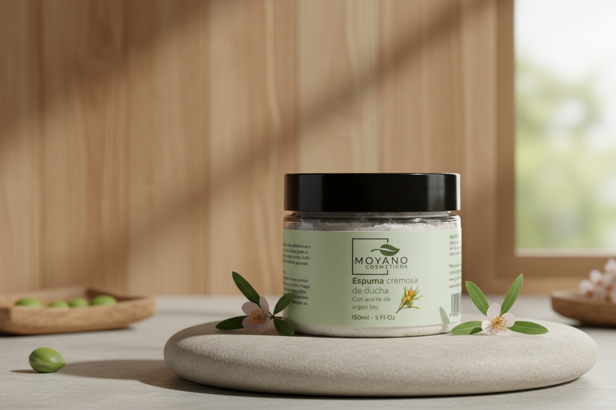 Espuma cremosa de ducha con Aceite de Argán Bio